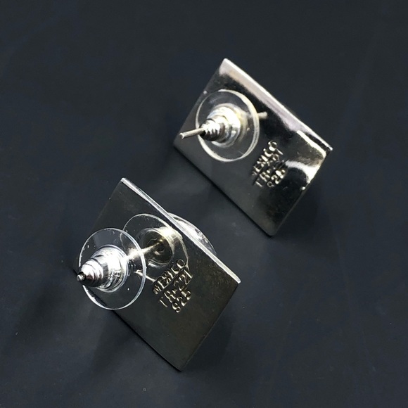 Sterling Silver and Onyx Earrings - Picture 7 of 9